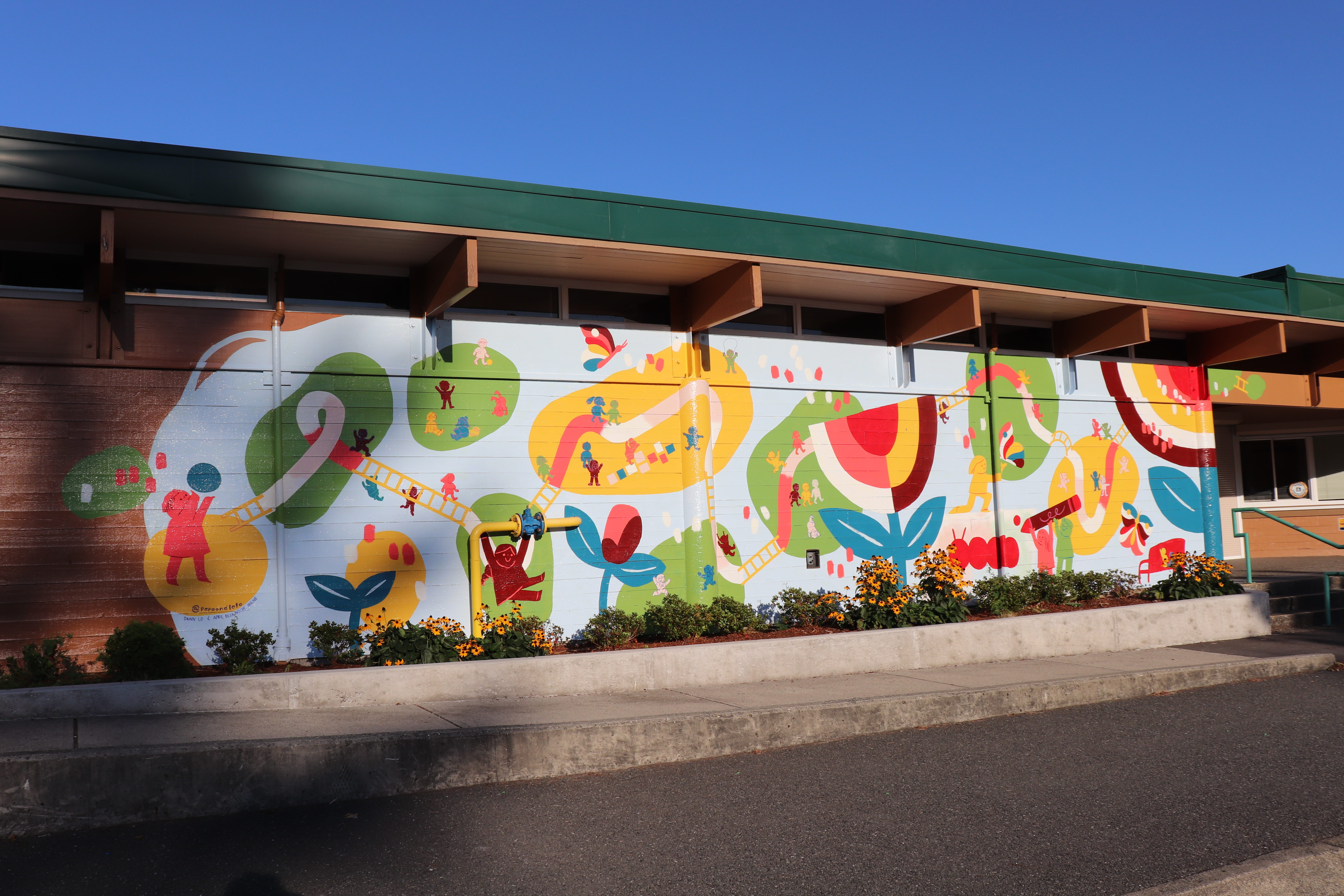 Westwind Community Mural by PoPo and Lola