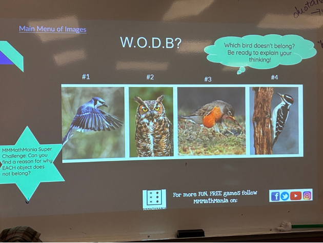 Which One Doesn't Belong is a routine that asks students to build criteria, rationalize perspectives, and use creative and critical thinking.
