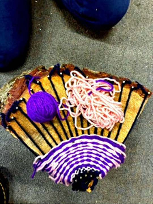 Patterns and design in weaving asks students to use spatial reasoning and critical thinking.