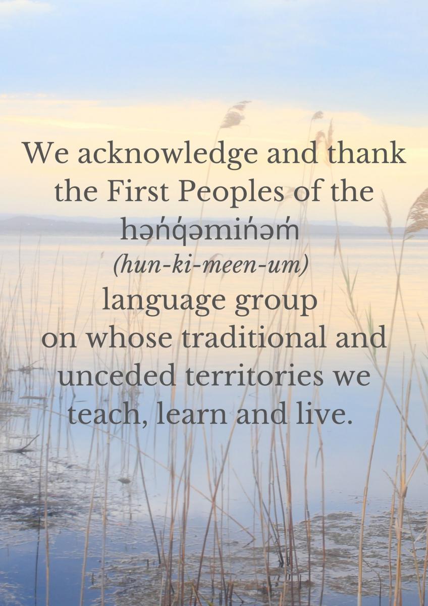 Land Acknowledgement Westwind Elementary School