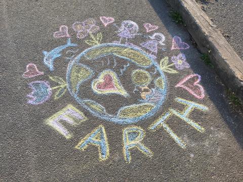 Westwind School-Wide Chalk Art Activity